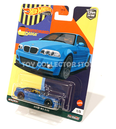 Hot Wheels Deutschland Design BMW E46 M3 Blue Premium Car Culture Diecast Car